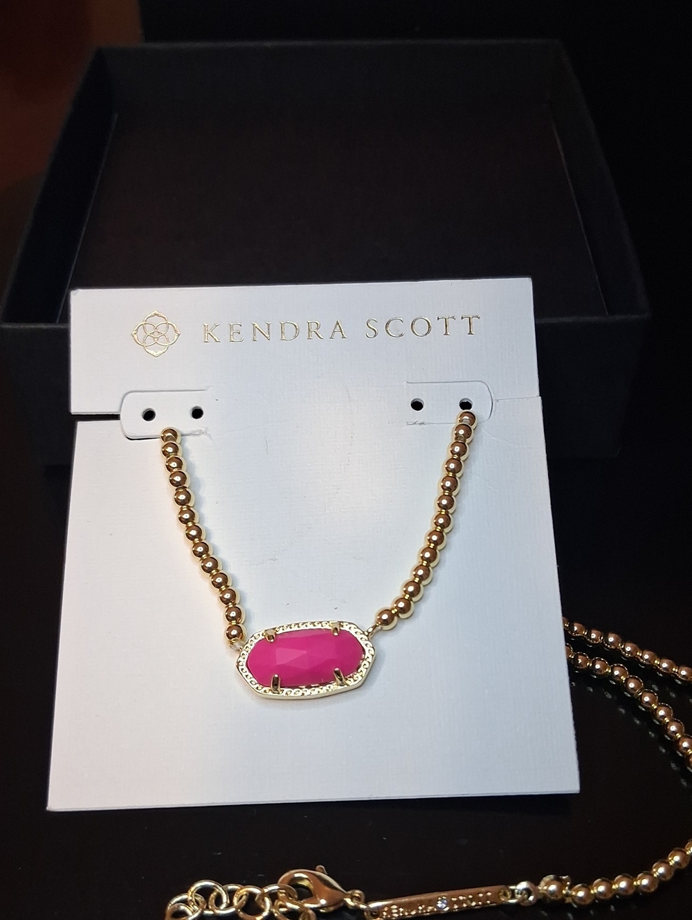 Kendra Scott Elisa Gold Beaded Short Necklace In Azalea New